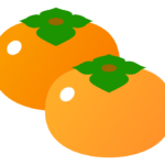 柿（2個）のイラスト