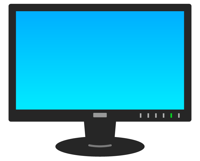 パソコンなどのモニターのイラスト | 無料のフリー素材 イラストエイト