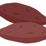 サツマイモ（2つ）のイラスト