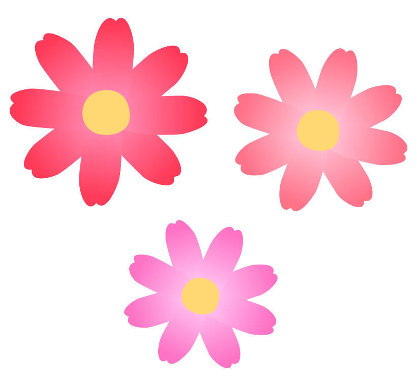 コスモスの花びらのイラスト