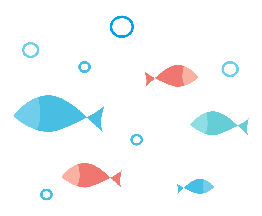 手書き 魚 イラスト かわいい