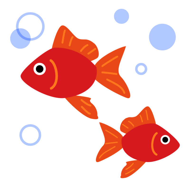 金魚のイラスト | 無料のフリー素材 イラストエイト