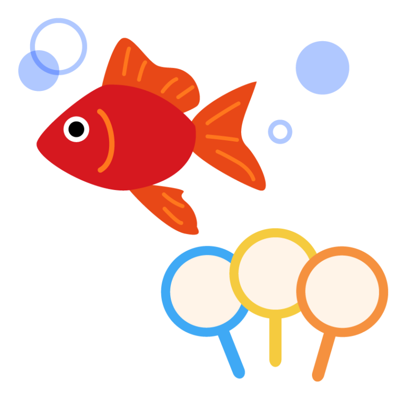 金魚すくいのイラスト | 無料のフリー素材 イラストエイト