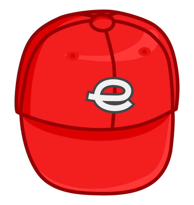 赤い野球帽のイラスト