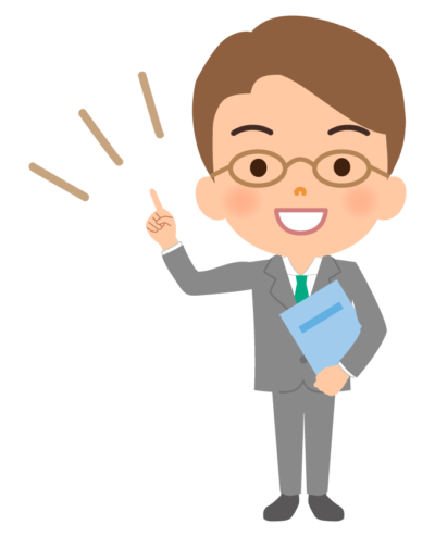 アドバイスをするサラリーマンのイラスト | 無料のフリー素材 イラストエイト