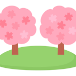 春・桜の木のイラスト