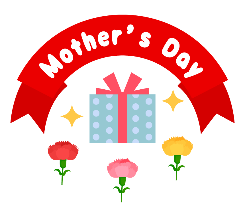 Mother S Day 母の日 の文字イラスト 無料のフリー素材 イラストエイト