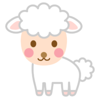 かわいい羊のイラスト