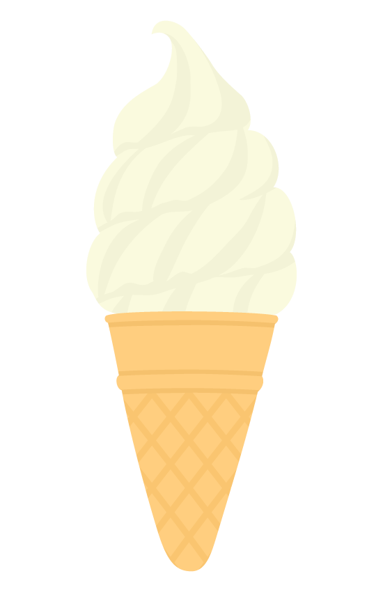 ソフトクリームのイラスト
