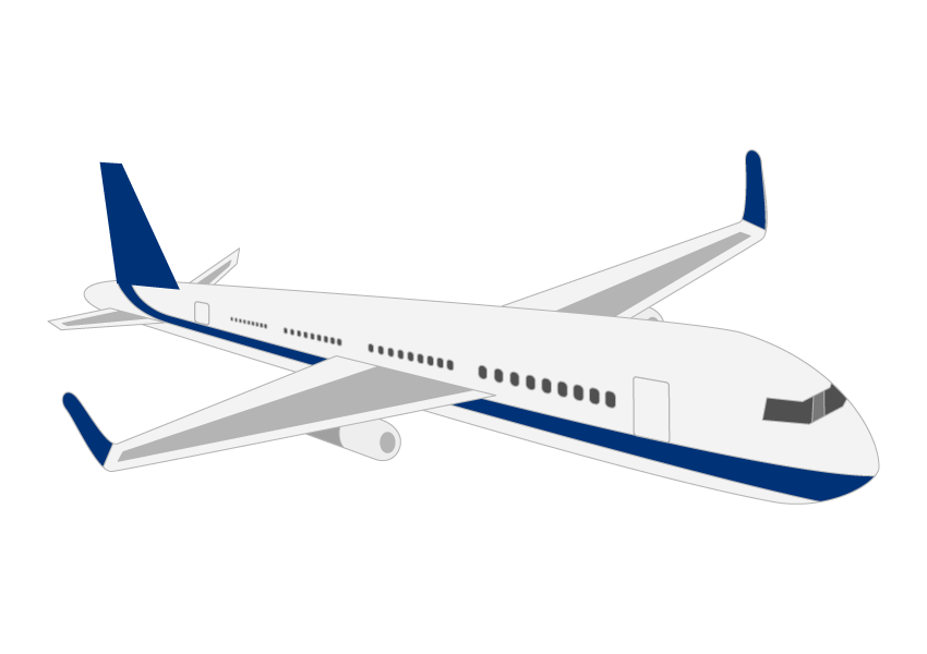 飛行機のイラスト