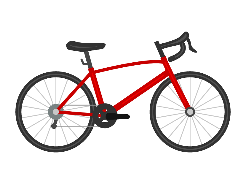 ロードバイク（自転車）のイラスト