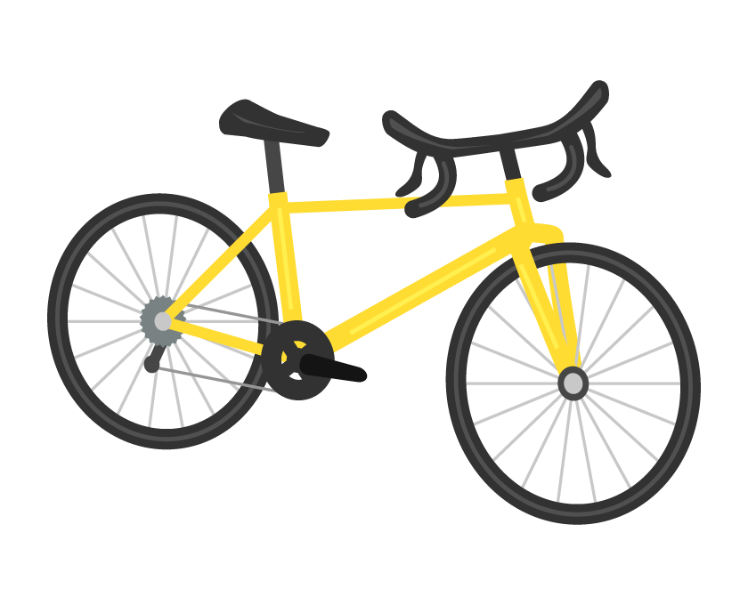 自転車 のタグのイラスト 無料のフリー素材 イラストエイト