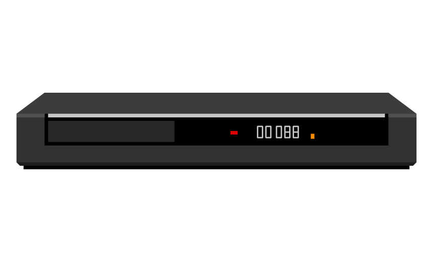 ブルーレイレコーダーのイラスト 無料のフリー素材 イラストエイト