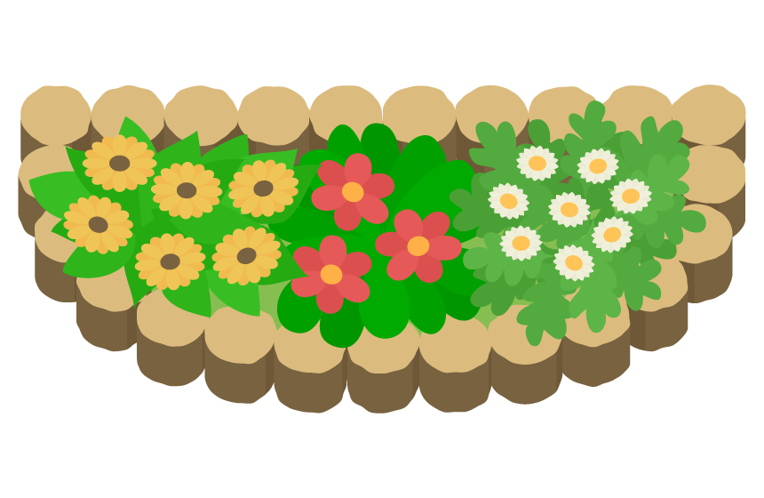 花壇のイラスト