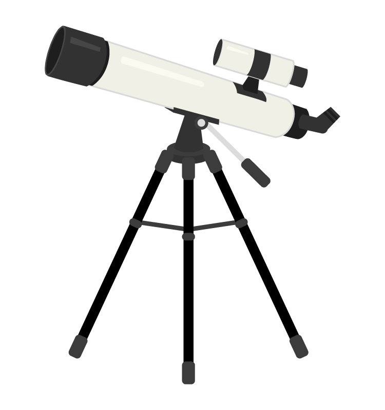 天体望遠鏡のイラスト02