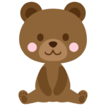 かわいいクマ（熊）のイラスト