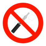 電子タバコ禁止のイラスト