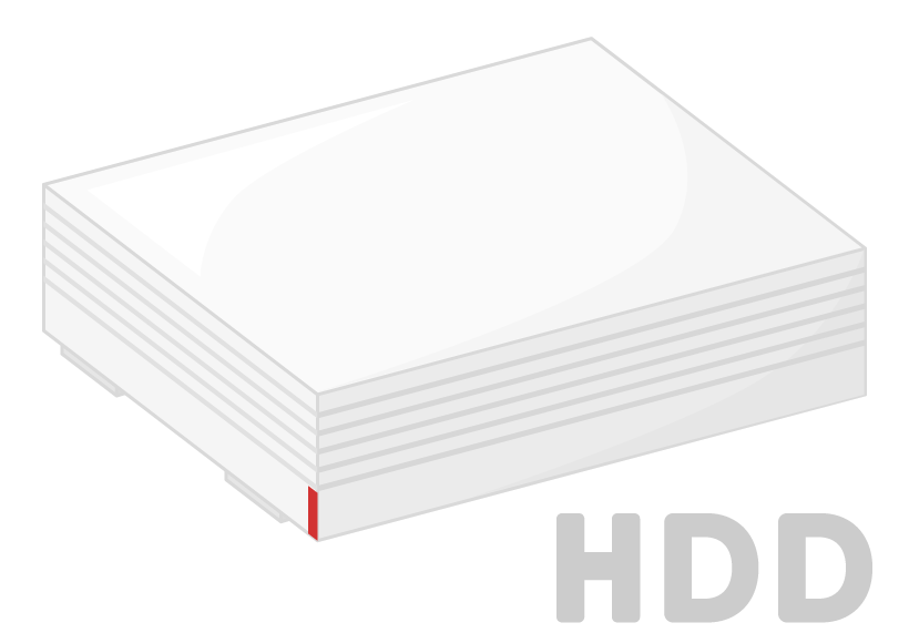 外付けHDD（ハードディスク）のイラスト02