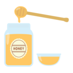ハチミツ（蜂蜜）のイラスト