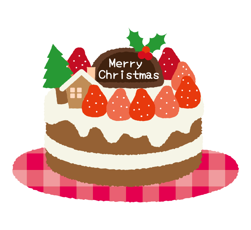 クリスマスケーキのイラスト 無料のフリー素材 イラストエイト