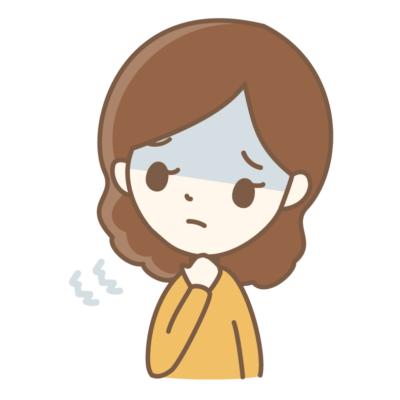 不安・心配性の女性のイラスト | 無料のフリー素材 イラストエイト