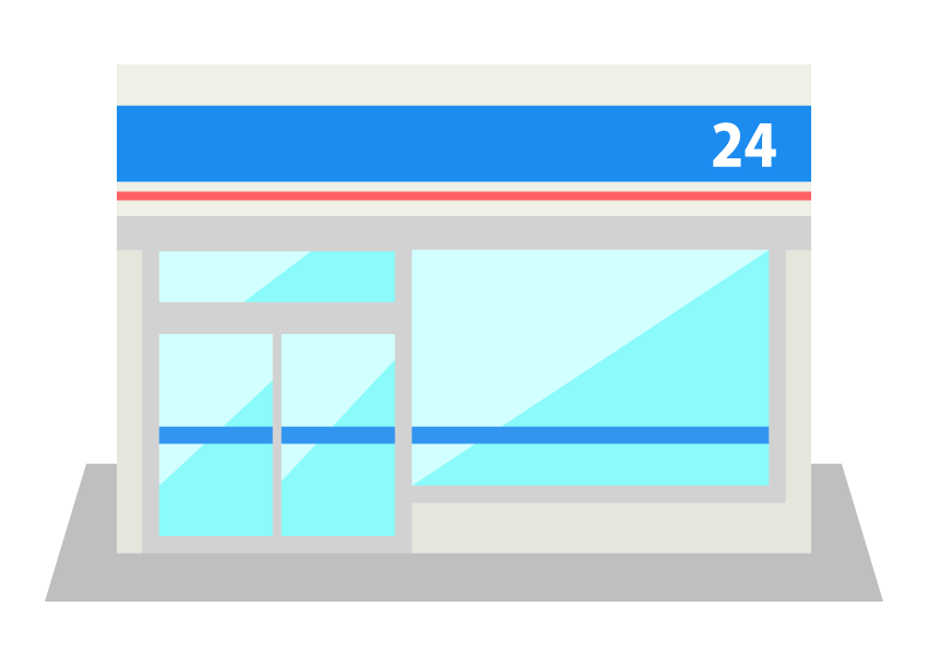 コンビニエンスストアのイラスト02  無料のフリー素材 イラストエイト