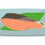 鮭（焼き魚）のイラスト