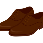 茶色い革靴のイラスト