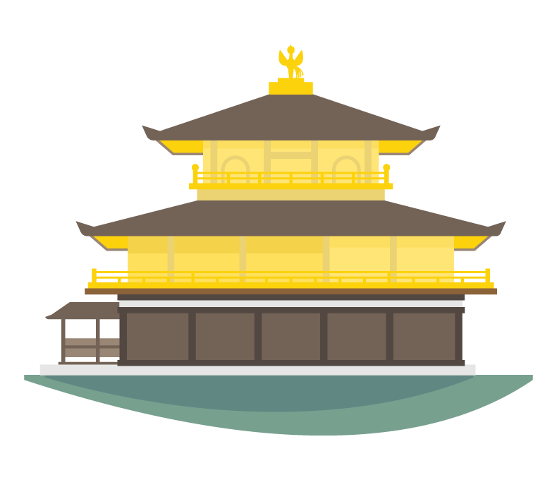 ダウンロード可能 金閣寺 イラスト Free Cute Illustrations Stock Illustration