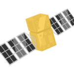 人工衛星のイラスト