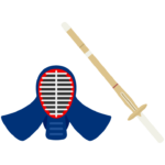 剣道の竹刀のイラスト