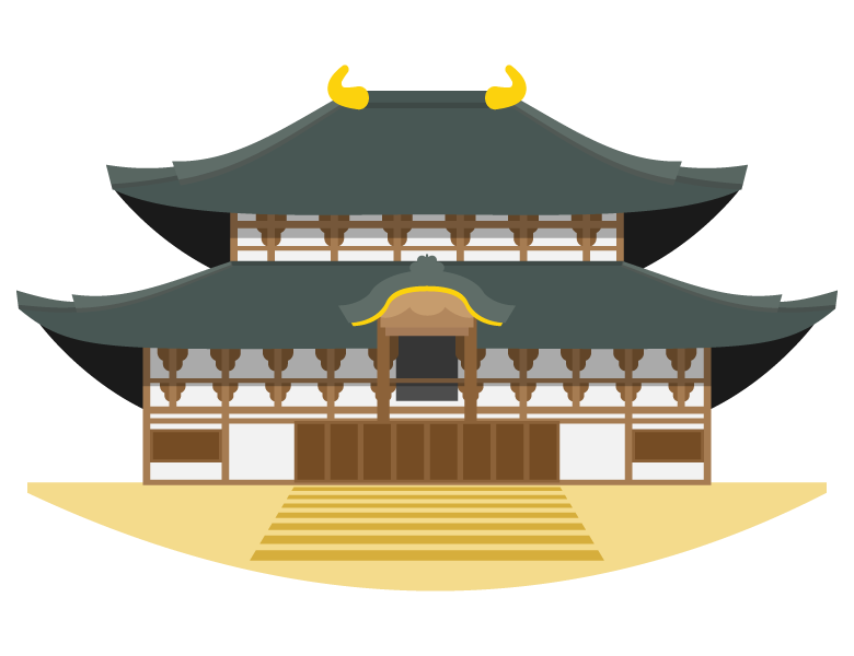 東大寺のイラスト