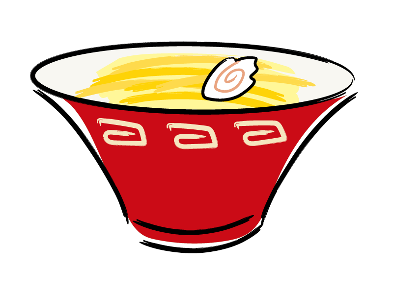 印刷可能無料 ラーメン イラスト 白黒