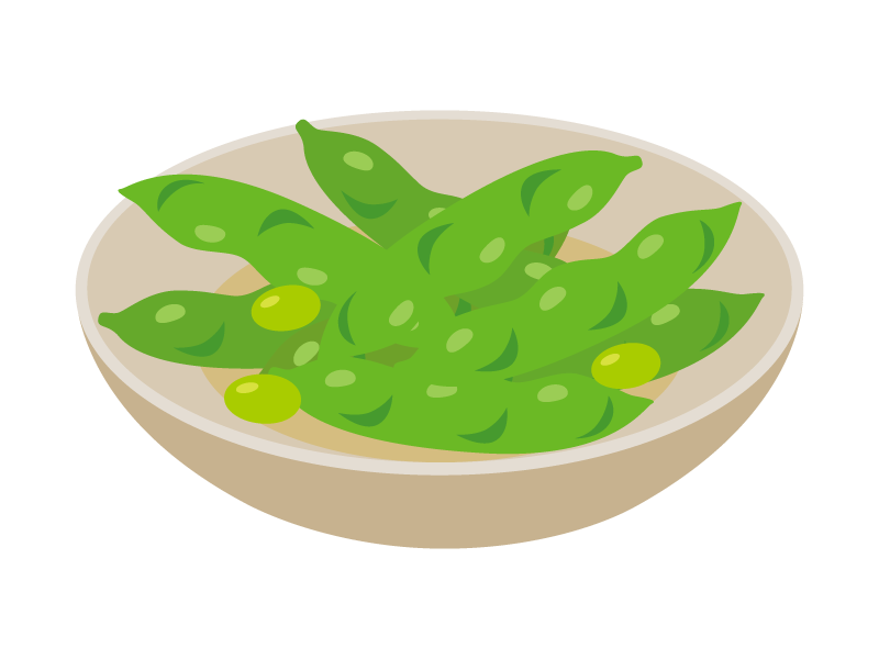 枝豆のイラスト