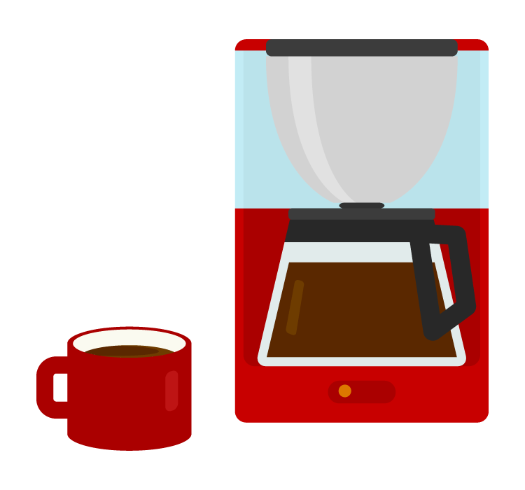 コーヒーメーカーのイラスト02