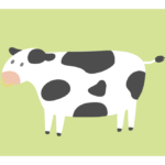 シンプルな牛のイラスト