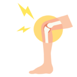 膝関節の痛みのイラスト