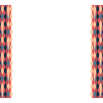 幾何学的模様の左右フレーム・飾り枠のイラスト