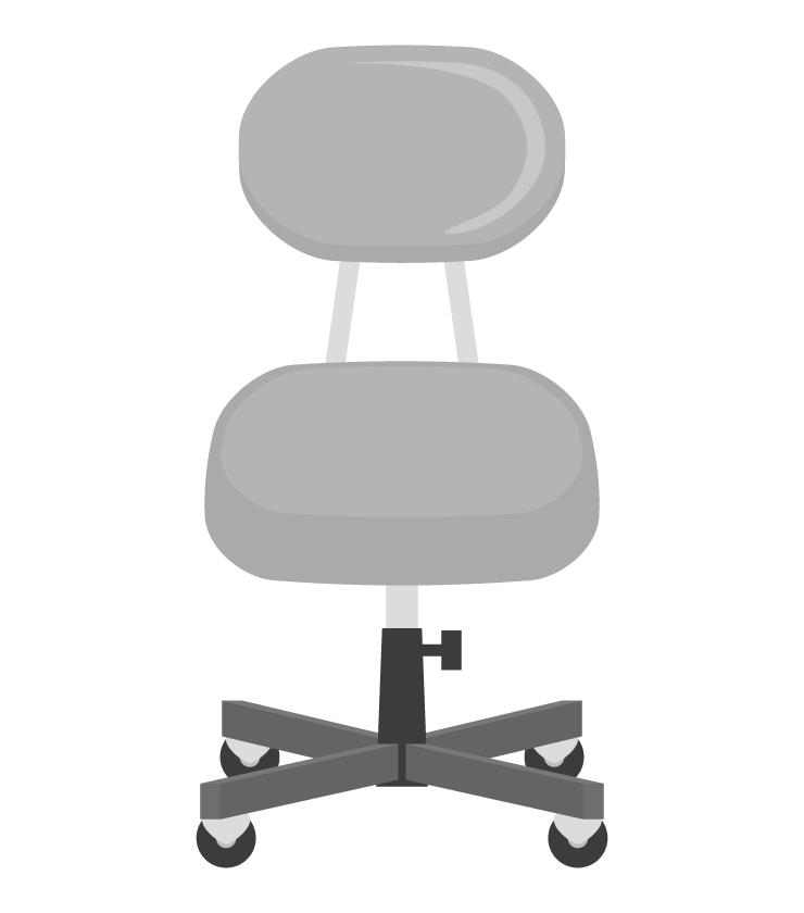 事務椅子のイラスト