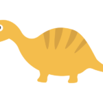 かわいい恐竜・イグアノドンのイラスト