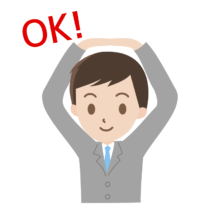 OKのポーズをするサラリーマンのイラスト | 無料のフリー素材 イラストエイト