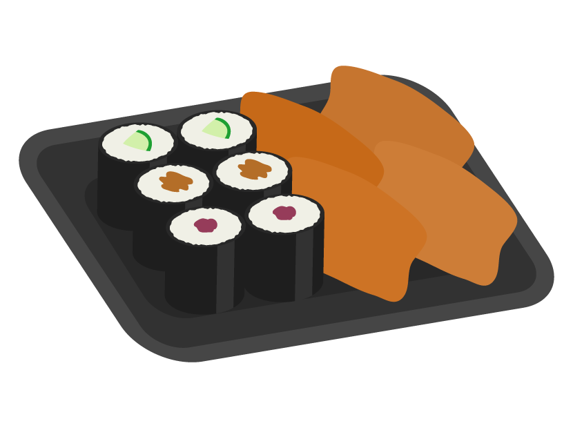 助六寿司のイラスト