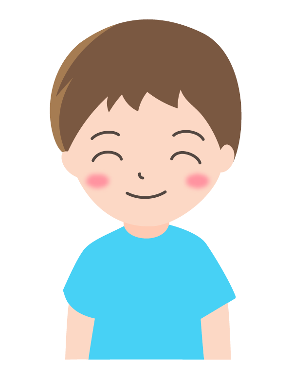 イラスト 男の子 ただ素晴らしい花