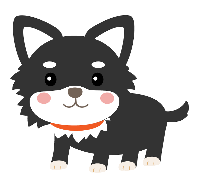 犬 のタグのイラスト 無料のフリー素材 イラストエイト