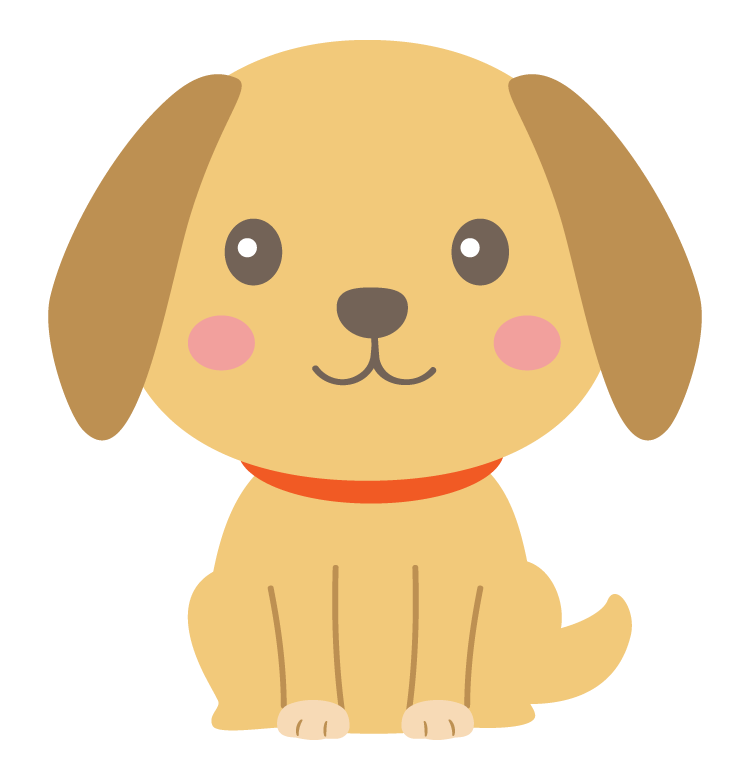 犬 のタグのイラスト 無料のフリー素材 イラストエイト