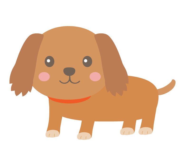 犬 のタグのイラスト 無料のフリー素材 イラストエイト