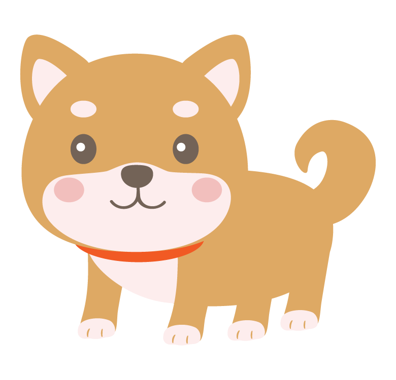 かわいい柴犬のイラスト 無料のフリー素材 イラストエイト