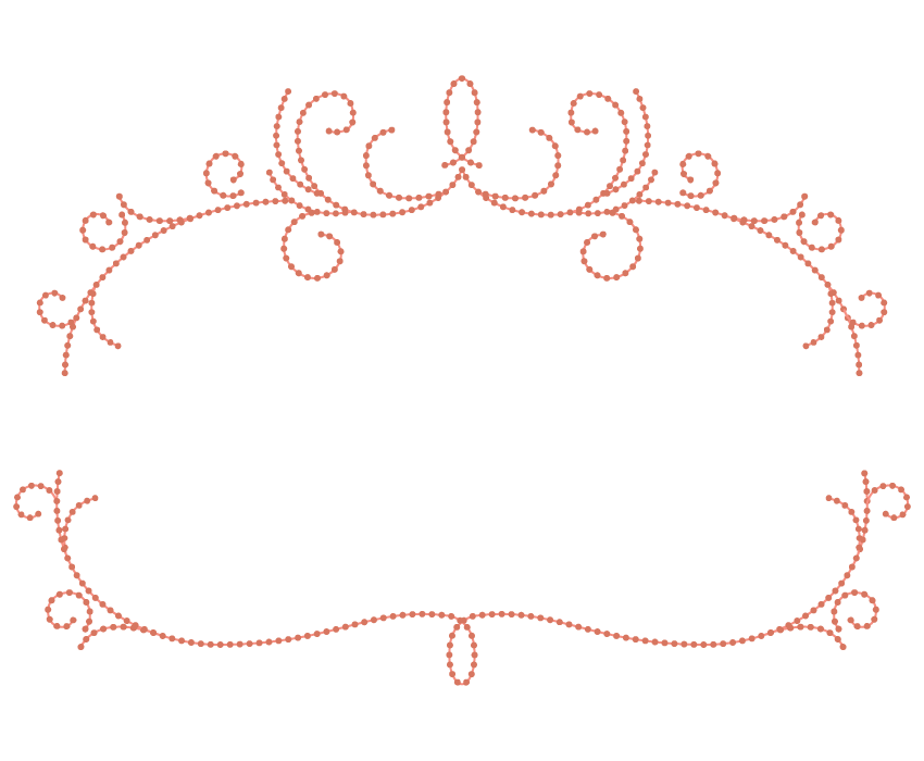 紐風ラインのフレーム・飾り枠のイラスト