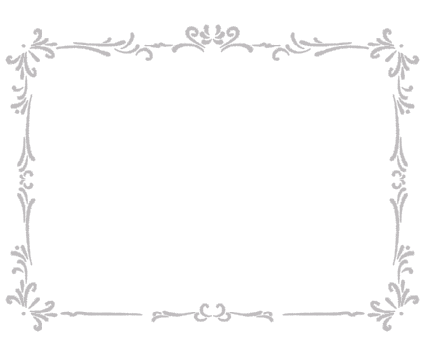 エレガントなシルバー風のフレーム・飾り枠のイラスト02