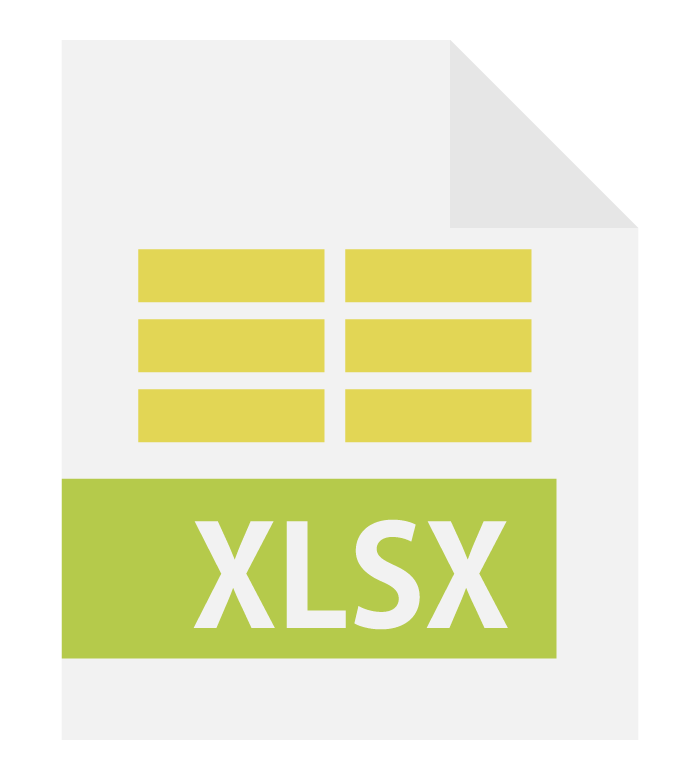 Excel（エクセル）ファイルのイラスト